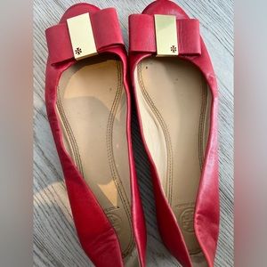 Tory Burch red flats size 10